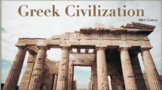Greek Civilization Vocabulary Slides and Quizzes