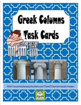 Preview of Greek Columns Task Cards