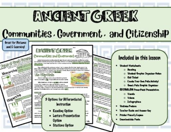Preview of Greek Communities, Government and Citizenship
