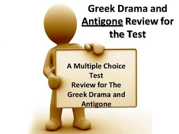Preview of Greek Drama and Antigone Test Review / An Interactive Multiple Choice Test
