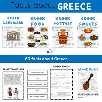 Preview of Greek Fact Cards and more