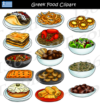 ancient greek food clipart