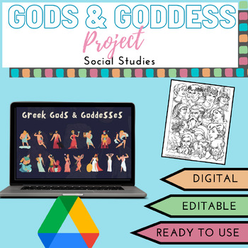 Preview of Greek God And Goddess: Project