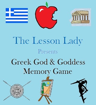 Preview of Greek God and Goddess Memory Game