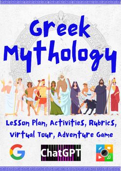 Preview of Greek Gods VIRTUAL TOUR and SLIDE DECK