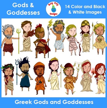 Preview of Greek Gods and Goddesses Clip Art Set