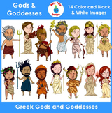 Greek Gods and Goddesses Clip Art Set