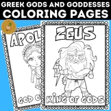 Greek Gods and Goddesses Coloring Pages | Greek Mythology