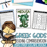 Greek Gods and Goddesses Escape Room for 3rd, 4th, 5th Gra