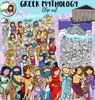 Preview of Greek Gods and Goddesses-Twelve Olympians clip art