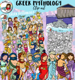 Greek Gods and Goddesses-Twelve Olympians clip art