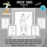 Greek Gods - coloring book - Vol.1