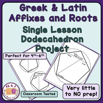 Preview of Greek & Latin Affixes and Roots Dodecahedron Lesson Project