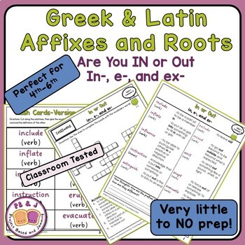 Preview of Greek & Latin Affixes and Roots: (in-, e-, ex-) Unit 1, Lesson 4