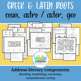 Greek & Latin Bases - Space and Earth! (COSM, ASTER/ASTRO, GEO)