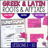 Greek & Latin Roots 10 Week Study: Lesson Plans, Activitie