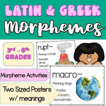 Preview of Greek & Latin Root Morpheme Bundle | Morphology Posters