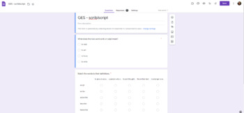Preview of Greek & Latin Root Word Google Forms Quizzes (30)