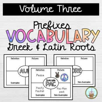 Preview of Greek & Latin Root Word and Prefix Vocabulary Part Three | Digital Resource |