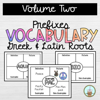 Preview of Greek & Latin Root Word and Prefix Vocabulary Part Two | Digital Resource |