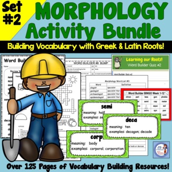 Preview of Science of Reading Greek & Latin Root Word Activity Set #2