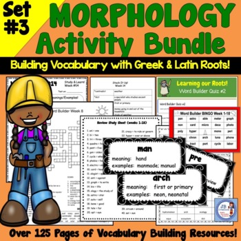 Preview of Science of Reading Greek & Latin Root Word Activity Set #3