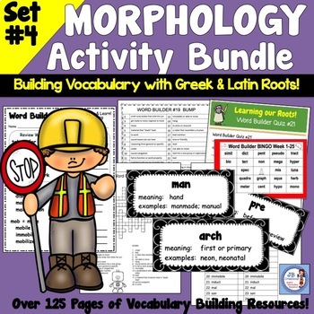 Preview of Science of Reading Greek & Latin Root Word Activity Set #4