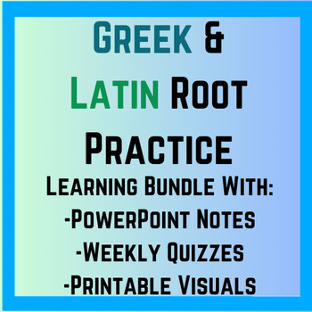 Preview of Greek & Latin Root Words Practice Bundle