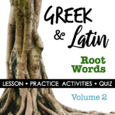 Greek & Latin Root Words, Prefixes, Suffixes - Lesson, Wor