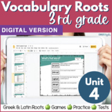 Greek & Latin Roots 3rd Grade Vocabulary Activities & Word