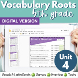 Greek & Latin Roots 5th Grade Vocabulary Activities & Word
