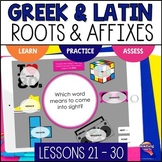 Greek & Latin Roots & Affixes 10 Week Study DIGITAL Activi