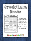 Greek/Latin Roots Choice Board