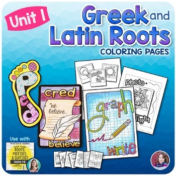 Preview of Greek and Latin Roots Activities - UNIT 1