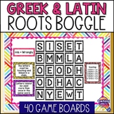 Greek & Latin Roots, Prefixes, & Suffixes Editable BOGGLE 