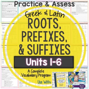 Preview of Greek and Latin Roots: Worksheets and Tests Units 1-6