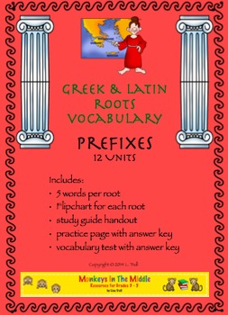 Preview of Greek & Latin Roots Prefixes Unit