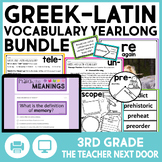 3rd Grade Vocabulary Activities Morphology Greek & Latin R