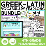 4th Grade Vocabulary Activities Morphology Greek & Latin R