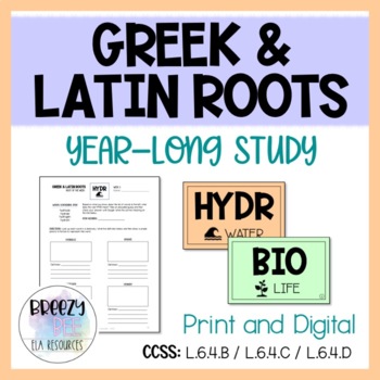 Preview of Greek and Latin Roots Study | Print & Digital