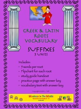 Preview of Greek & Latin Roots Suffixes Unit