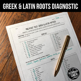 Greek & Latin Roots, Suffixes, & Prefixes Test: EDITABLE (