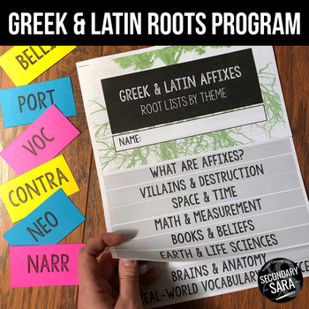 Preview of Greek & Latin Roots, Suffixes, and Prefixes: Stations, Flipbooks, & Assessments