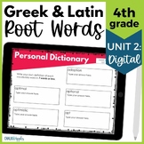 Greek & Latin Roots for 4th Grade Vocabulary Activities & 