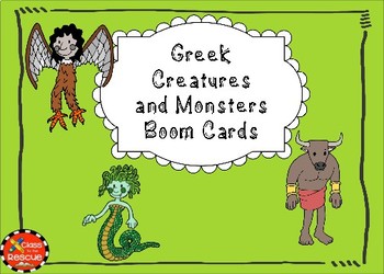 Preview of Greek Monsters Boom Cards