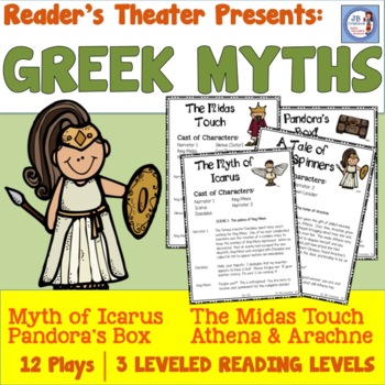 Preview of Reader's Theater for Greek Mythology (3 leveled scripts; 4 myths)