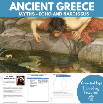 Preview of Greek Myth: The Story of Echo & Narcissus: Reading & Comprehension Passages