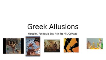 Preview of Greek Mythology PowerPoint with Video: Virtual Learning-Teacher