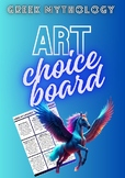 Greek Mythology ART: Choice Board Challenge Prompts