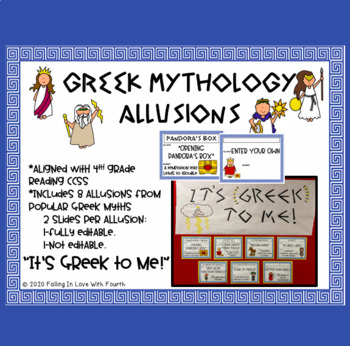 Preview of Greek Mythology Allusion Posters